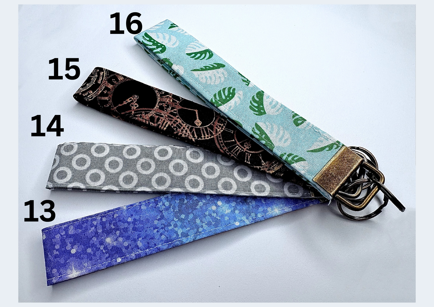 Keychain Wristlet | 100% Cotton | Fashion Accessories | Handmade Item | Gift Ideas | Colourful Pattern Selection | Fabric Key Fobs