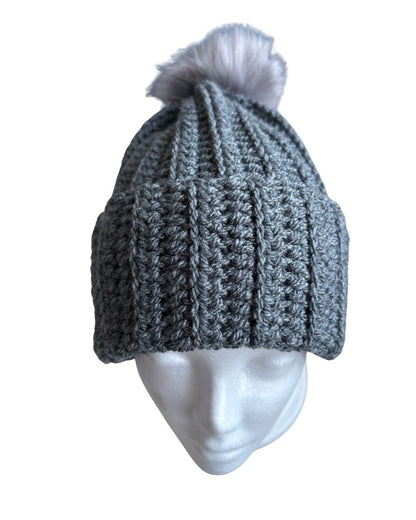 Crochet Winter Hat | Handmade in Adult Size Approx 56cm Circumference