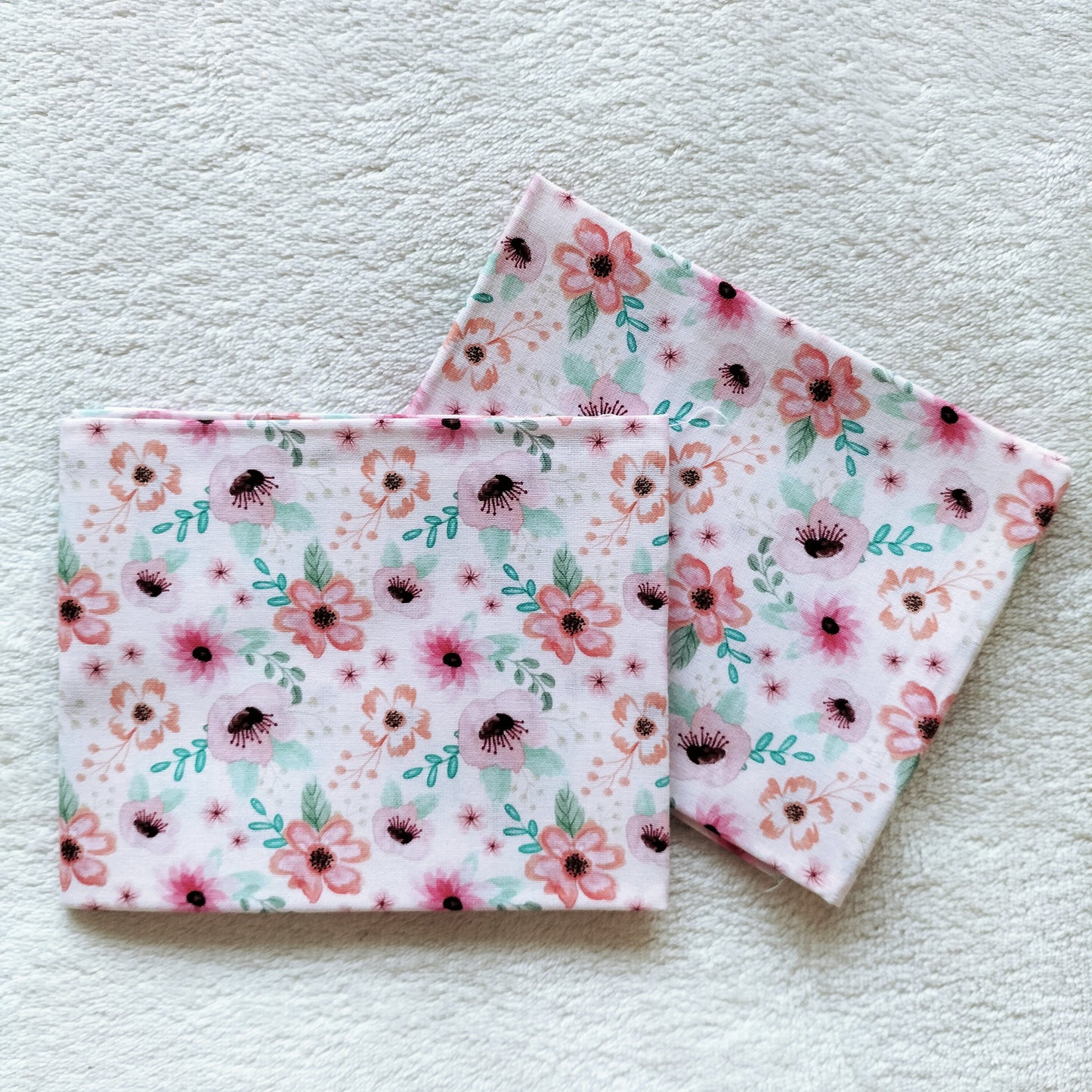 Blush Meadow Floral Fat Quarter – 100% Cotton (50 x 50 cm)