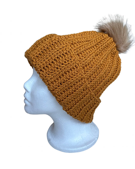 Crochet Winter Hat | Handmade in Adult Size Approx 56cm Circumference
