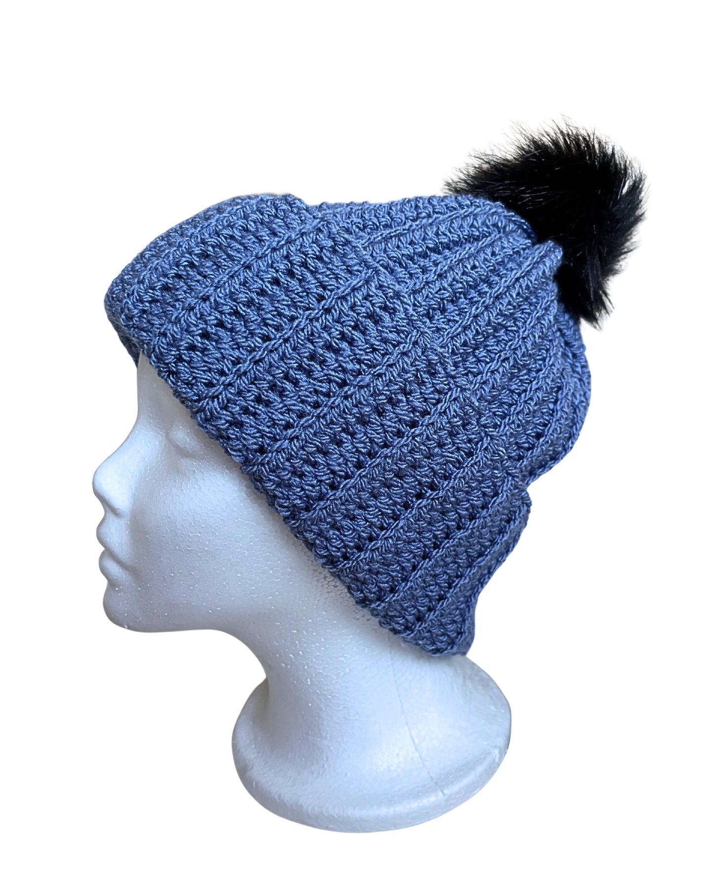 Crochet Winter Hat | Handmade in Adult Size Approx 56cm Circumference
