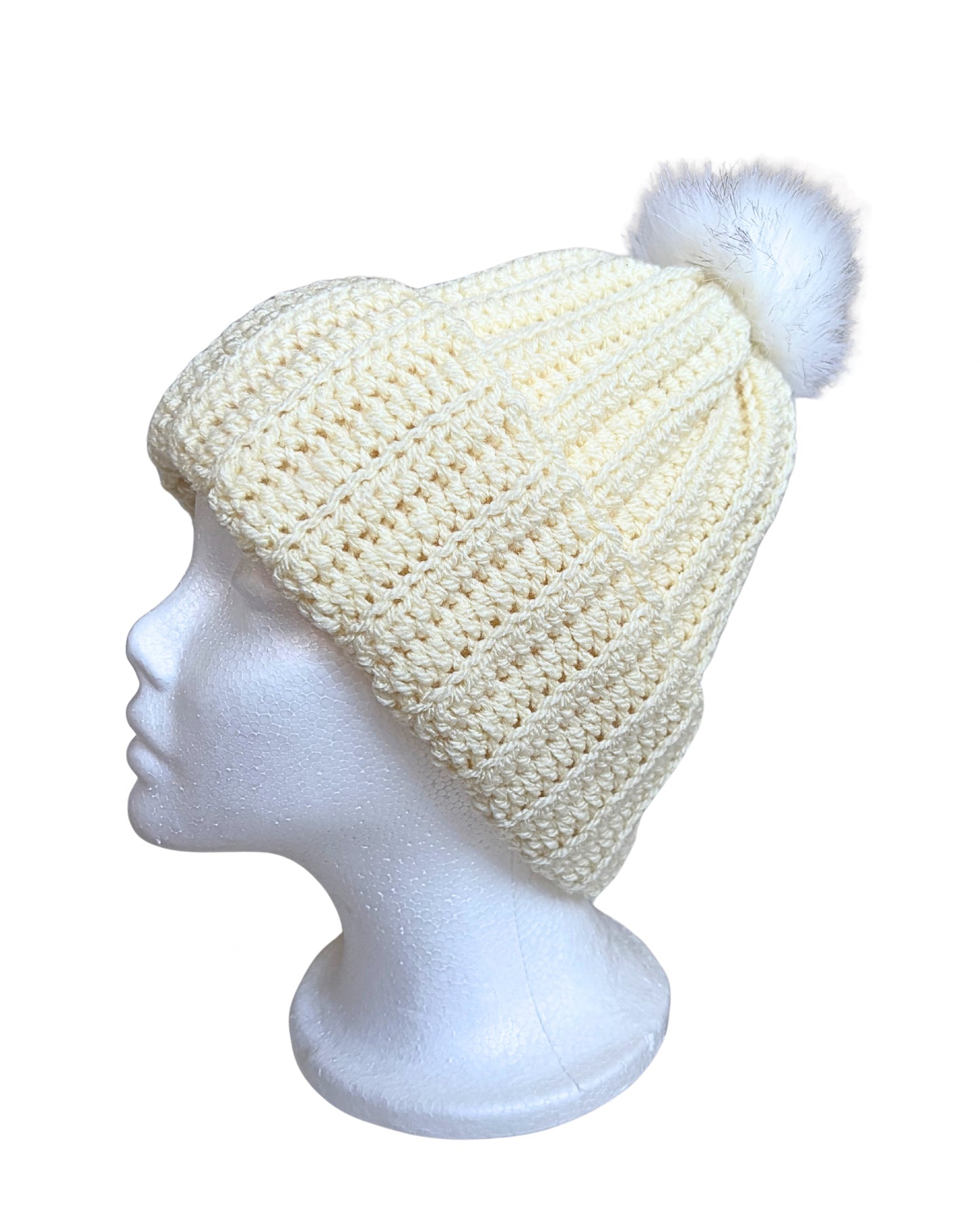 Crochet Winter Hat | Handmade in Adult Size Approx 56cm Circumference