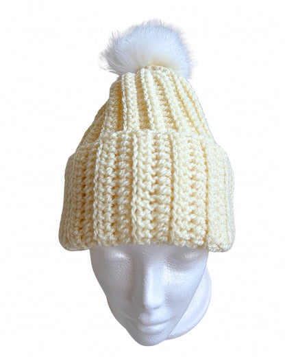 Crochet Winter Hat | Handmade in Adult Size Approx 56cm Circumference